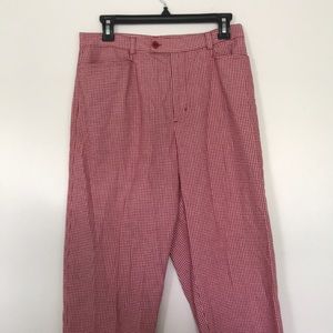 Gingham Wide Leg Pants